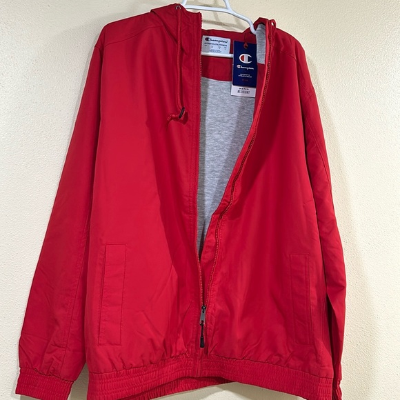 Gorgeous Plain Red Fleece Lined Full Zip Jacket, Men’s Large NWT Retail $84 - Picture 4 of 10